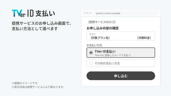 TVer、TVer IDで他社サービス決済できる新機能　第1弾はFODと提携 画像