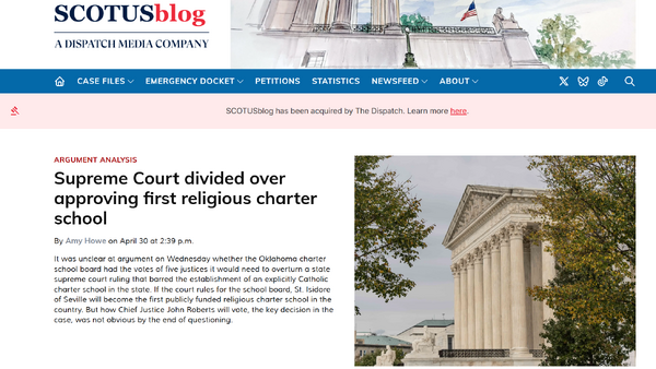The Dispatch、SCOTUSblogを買収――最高裁判所報道のビジネスモデル再構築へ 画像