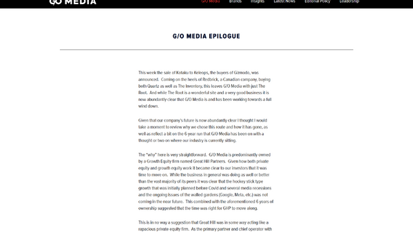デジタルメディア再編加速、G/O Media解体で見えるメディア業界の構造変化 画像