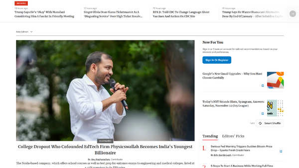 「Google激減」の衝撃とForbesの生存戦略──CEOが語る脱・検索依存と「コミュニティ」への回帰 画像