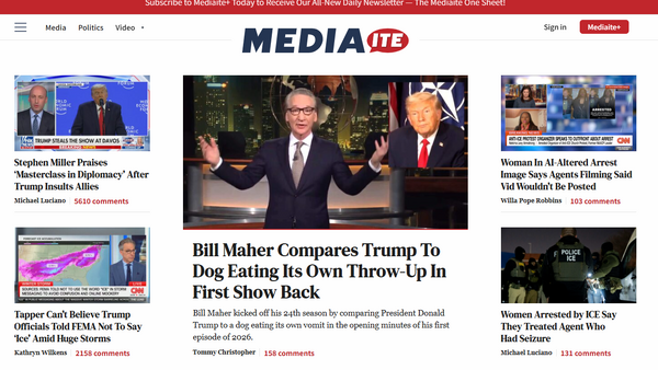 Mediaite、「ニュースレターのニュースレター」を有料サービスとして開始——氾濫するメディア業界情報を5分で整理 画像