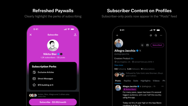 Xがクリエイター向けサブスクを刷新、独占スレッドや収益ダッシュボードを新設 画像
