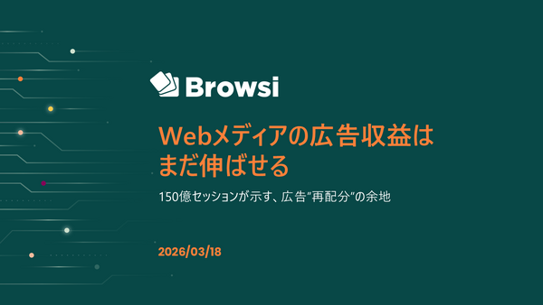 Browsi山田氏が語る「広告を増やすから再分配へ」、150億セッションのデータが示す改善余地 画像