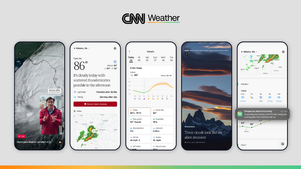CNN、初の単独ライフスタイル製品として天気アプリ「CNN Weather」を公開――ケーブル離れの中で消費者直結戦略を加速 画像