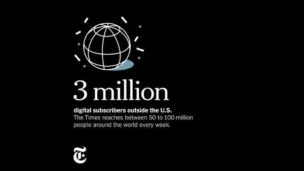 ニューヨーク・タイムズ、海外デジタル有料購読者が300万人を突破 画像
