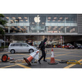 <p>HONG KONG, CHINA – OCTOBER 01: A pro-democracy protester blocks a road outside the Apple store during clashes with police on October 01, 2019 in Hong Kong, China. Pro-democracy protesters marked the 70th anniversary of the founding of the People’s Republic of China in Hong Kong through demonstrations as the city remains on the edge with the anti-government movement entering its fourth month. Protesters in Hong Kong continue its call for Chief Executive Carrie Lam to meet their remaining demands since the controversial extradition bill has been withdrawn, which includes an independent inquiry into police brutality, the retraction of the word “riot” to describe the rallies, and genuine universal suffrage, as the territory faces a leadership crisis. (Photo by Chris McGrath/Getty Images)</p>