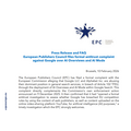 欧州パブリッシャー評議会、GoogleのAI機能を巡りEU競争法違反を正式申立て―独占的な地位でクロールを強行