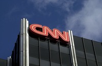 <p>384757 02: The Cable News Network (CNN) logo adorns the top of CNN’s offices on the Sunset Strip, January 24, 2000 in Hollywood, CA. CNN was hit with job cuts earlier this week after CNN’s parent company, Time-Warner, Inc., completed its merger with America Online, Inc. (Photo by David McNew/Newsmakers)</p>