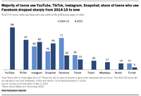 米国のティーンエイジャーの15％以上がYouTubeやTikTokを「ほぼ常時」利用している