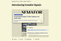 セマフォー、AI利用によるニュース速報フィード「シグナルズ」を発表・・・マイクロソフト社とOpenAIとの連携