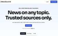 NewsGuardが信頼済みニュース限定のAIチャットボット「NewsGuard AI」を公開、出版社と50:50で収益分配へ
