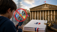 フランス議会、15歳未満のSNS利用禁止法案で合意　9月の新学年開始までの施行を目指す