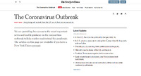 欧米の主要メディア、新型コロナウイルスの情報をペイウォールの外に