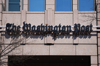 The Washington Post headquarters, after the Post announced it was starting widespread layoffs in Washington, D.C., U.S., February 4, 2026. REUTERS/Aaron Schwartz (United States)