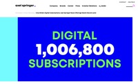 独Axel Springerグループ、デジタル有料購読者数が100万を突破