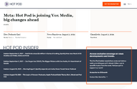 Vox MediaがポッドキャストメディアHot Podを買収・・・The Verge初の有料製品へ