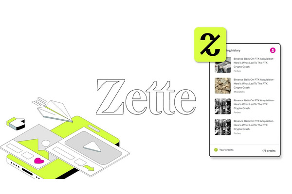 「ニュースのためのスポティファイ」月額9ドルでメディアを横断して30記事が読める「Zette」 画像