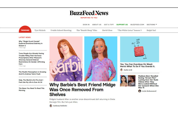 BuzzFeedがニュースルームの閉鎖を発表・・・ソーシャル時代のジャーナリストたちが思い出深く悼む