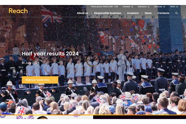 「Mirror」「Express」など展開の英Reach、デジタル戦略の成功で業績回復の兆し 画像