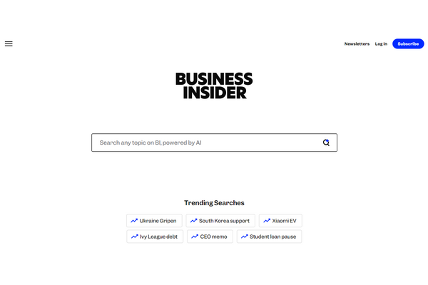 Business Insider、AIを活用した検索ツールをサイトに導入 画像