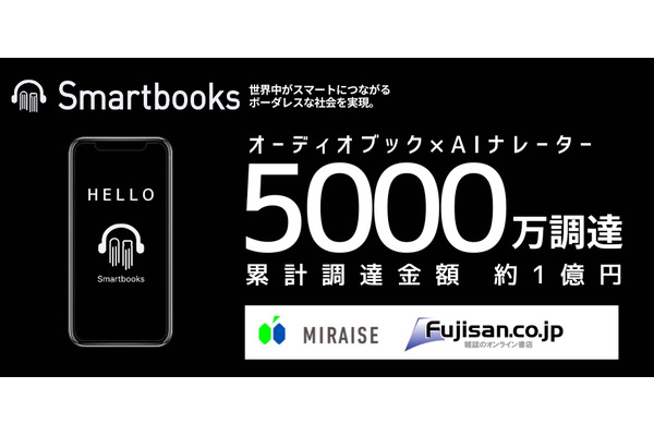 スマートブックス、約5,000万円を調達・・・AI音声と文字が連動するビジネス書のオーディオブックサービスを開発 画像