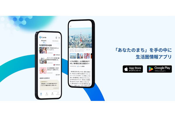 中日新聞社の地域情報アプリ「Lorcle」が関西進出、三大都市圏をカバー