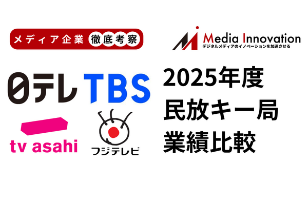 2025年度キー局上期の業績比較と成長戦略の違いについて解説【メディア企業徹底考察 #297】 画像