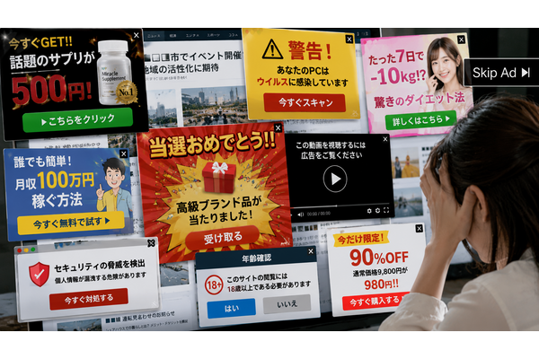 オンライン広告を不快に感じる理由1位は「コンテンツの閲覧を中断される」で7割超、アトが広告への印象調査を公開