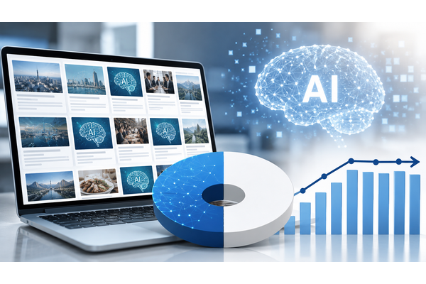 オンライン記事の約50%がAI生成、Graphiteが5.5万ページ分析で「頭打ち」傾向を確認