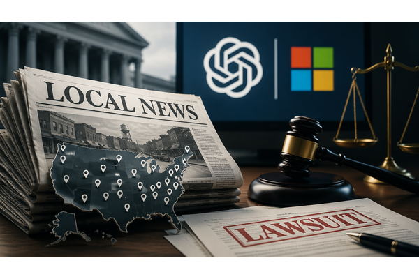 米ローカル紙400紙がOpenAIとMicrosoftを提訴、「史上最大のローカル新聞連合」による著作権侵害訴訟