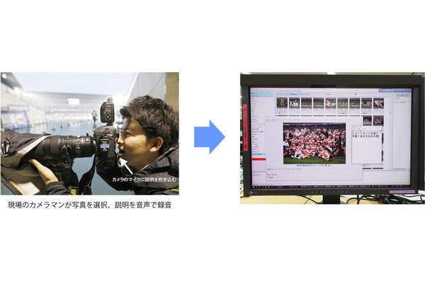 スポーツ報道写真のキャプション入力に音声認識ソフトを採用…共同通信社が運用開始 画像