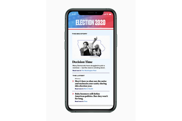 Apple Newsが2020大統領選に向けた特設ページをオープン 画像