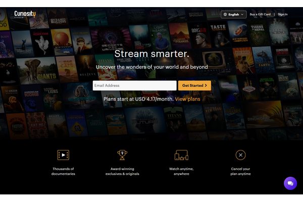 科学や歴史をテーマにした作品を制作するCuriosityStream、AI学習データライセンス収益が48%増