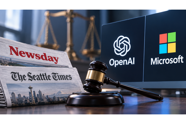 米ニューズデイとシアトル・タイムズがOpenAIとマイクロソフトを提訴、著作権侵害を主張 画像