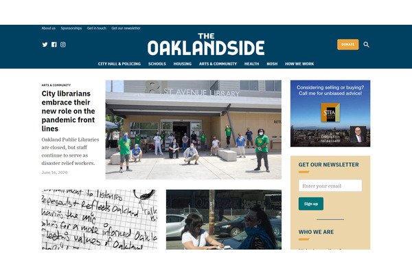 グーグル、カルフォルニア州オークランドの地元メディア設立を支援・・・寄付モデルを採用 画像