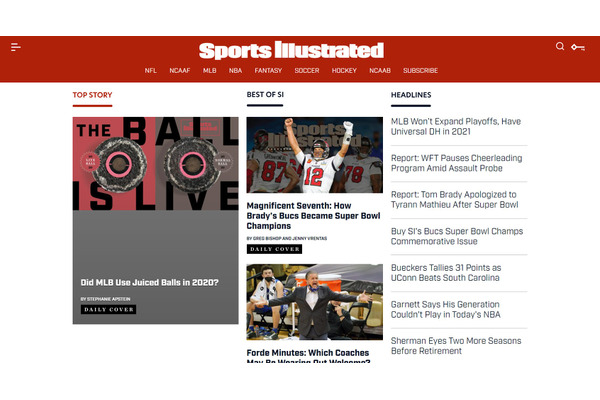 老舗スポーツメディア「スポーツ・イラストレイテッド」がサブスクリプションを開始、”広告だけに依存できない”と 画像