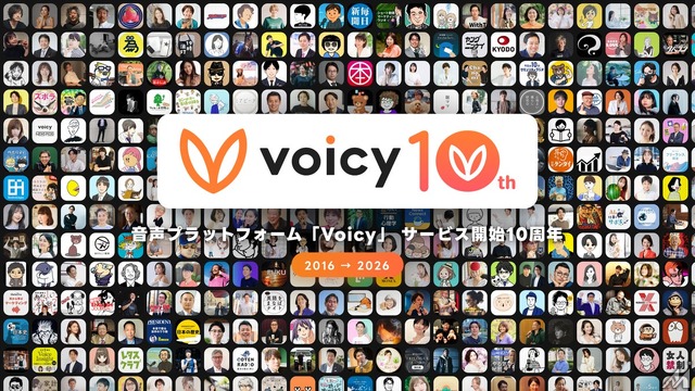 Voicy、サービス開始10周年　収益上位100人の年間売上は平均約700万円